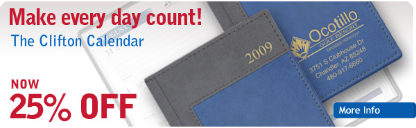 The Clifton Pocket Calendar Weekly